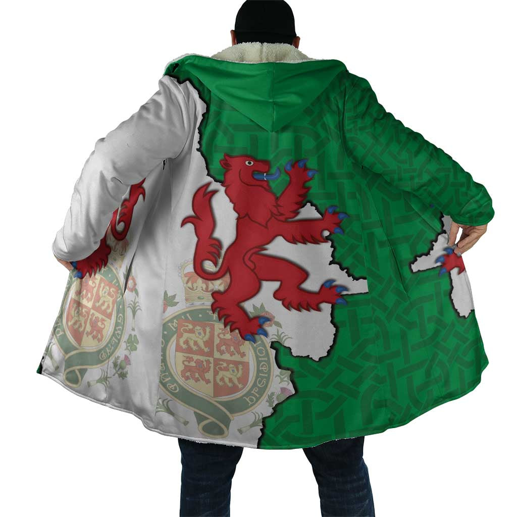 Montgomeryshire Wales Cloak Map and Emblem Celtic Style - Wonder Print Shop