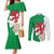 Montgomeryshire Wales Couples Matching Mermaid Dress and Long Sleeve Button Shirt Map and Emblem Celtic Style - Wonder Print Shop