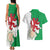 Montgomeryshire Wales Couples Matching Tank Maxi Dress and Hawaiian Shirt Map and Emblem Celtic Style - Wonder Print Shop