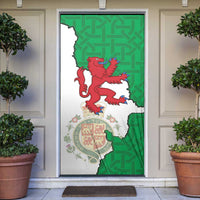 Montgomeryshire Wales Door Cover Map and Emblem Celtic Style - Wonder Print Shop