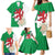 Montgomeryshire Wales Family Matching Mermaid Dress and Hawaiian Shirt Map and Emblem Celtic Style - Wonder Print Shop