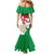 Montgomeryshire Wales Family Matching Mermaid Dress and Hawaiian Shirt Map and Emblem Celtic Style - Wonder Print Shop