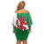 Montgomeryshire Wales Family Matching Off Shoulder Short Dress and Hawaiian Shirt Map and Emblem Celtic Style - Wonder Print Shop