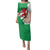Montgomeryshire Wales Family Matching Puletasi and Hawaiian Shirt Map and Emblem Celtic Style - Wonder Print Shop