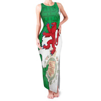 Montgomeryshire Wales Family Matching Tank Maxi Dress and Hawaiian Shirt Map and Emblem Celtic Style - Wonder Print Shop