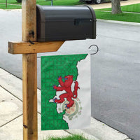 Montgomeryshire Wales Garden Flag Map and Emblem Celtic Style - Wonder Print Shop