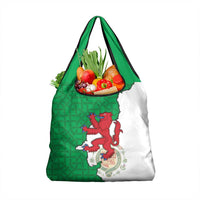 Montgomeryshire Wales Grocery Bag Map and Emblem Celtic Style - Wonder Print Shop