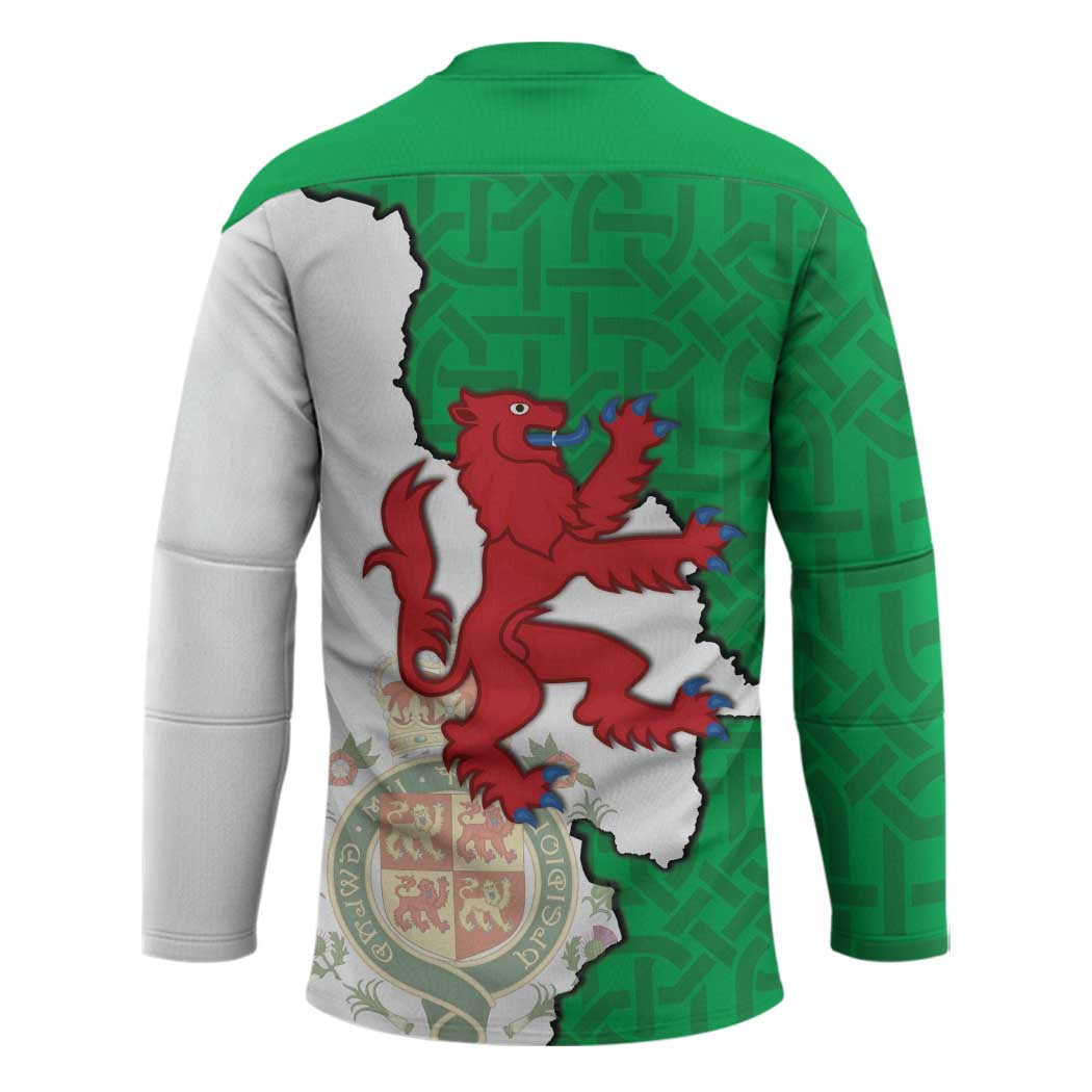 Montgomeryshire Wales Hockey Jersey Map and Emblem Celtic Style - Wonder Print Shop