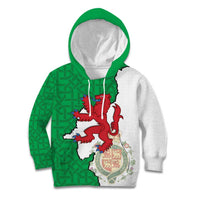 Montgomeryshire Wales Kid Hoodie Map and Emblem Celtic Style - Wonder Print Shop