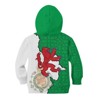 Montgomeryshire Wales Kid Hoodie Map and Emblem Celtic Style - Wonder Print Shop
