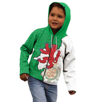 Montgomeryshire Wales Kid Hoodie Map and Emblem Celtic Style - Wonder Print Shop