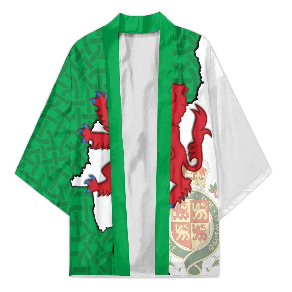 Montgomeryshire Wales Kimono Map and Emblem Celtic Style - Wonder Print Shop