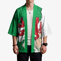 Montgomeryshire Wales Kimono Map and Emblem Celtic Style - Wonder Print Shop