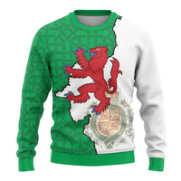 Montgomeryshire Wales Ugly Christmas Sweater Map and Emblem Celtic Style - Wonder Print Shop