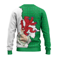 Montgomeryshire Wales Ugly Christmas Sweater Map and Emblem Celtic Style - Wonder Print Shop