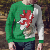 Montgomeryshire Wales Ugly Christmas Sweater Map and Emblem Celtic Style - Wonder Print Shop
