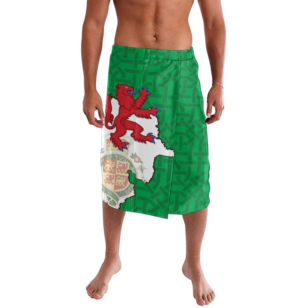 Montgomeryshire Wales Lavalava Map and Emblem Celtic Style - Wonder Print Shop