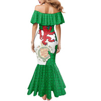 Montgomeryshire Wales Mermaid Dress Map and Emblem Celtic Style - Wonder Print Shop