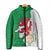 Montgomeryshire Wales Padded Jacket Map and Emblem Celtic Style - Wonder Print Shop