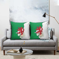 Montgomeryshire Wales Pillow Cover Map and Emblem Celtic Style - Wonder Print Shop