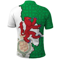 Montgomeryshire Wales Polo Shirt Map and Emblem Celtic Style - Wonder Print Shop