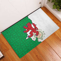 Montgomeryshire Wales Rubber Doormat Map and Emblem Celtic Style - Wonder Print Shop