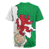 Montgomeryshire Wales Rugby Jersey Map and Emblem Celtic Style - Wonder Print Shop