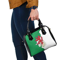 Montgomeryshire Wales Shoulder Handbag Map and Emblem Celtic Style - Wonder Print Shop