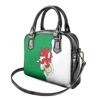 Montgomeryshire Wales Shoulder Handbag Map and Emblem Celtic Style - Wonder Print Shop