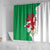 Montgomeryshire Wales Shower Curtain Map and Emblem Celtic Style - Wonder Print Shop