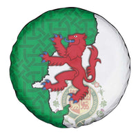 Montgomeryshire Wales Spare Tire Cover Map and Emblem Celtic Style - Wonder Print Shop