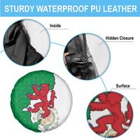 Montgomeryshire Wales Spare Tire Cover Map and Emblem Celtic Style - Wonder Print Shop