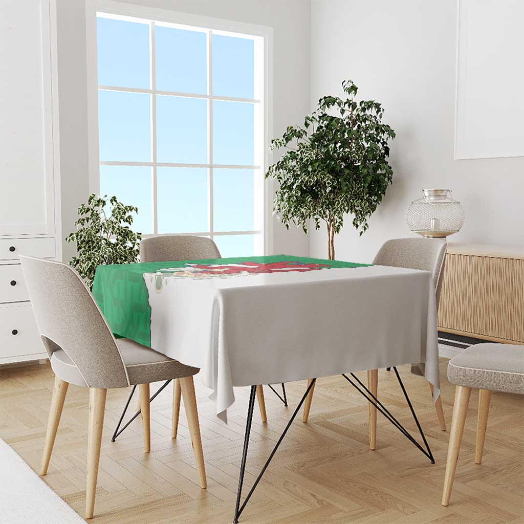 Montgomeryshire Wales Tablecloth Map and Emblem Celtic Style - Wonder Print Shop