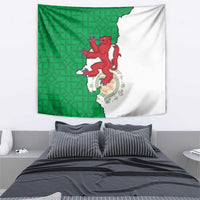 Montgomeryshire Wales Tapestry Map and Emblem Celtic Style - Wonder Print Shop