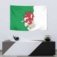 Montgomeryshire Wales Tapestry Map and Emblem Celtic Style - Wonder Print Shop