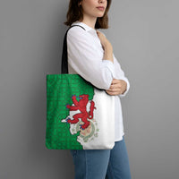Montgomeryshire Wales Tote Bag Map and Emblem Celtic Style - Wonder Print Shop