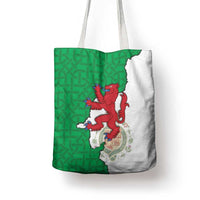 Montgomeryshire Wales Tote Bag Map and Emblem Celtic Style - Wonder Print Shop