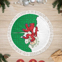 Montgomeryshire Wales Tree Skirt Map and Emblem Celtic Style - Wonder Print Shop