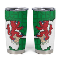 Montgomeryshire Wales Tumbler Cup Map and Emblem Celtic Style - Wonder Print Shop