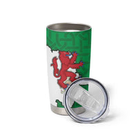 Montgomeryshire Wales Tumbler Cup Map and Emblem Celtic Style - Wonder Print Shop