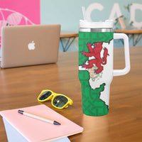 Montgomeryshire Wales Tumbler With Handle Map and Emblem Celtic Style - Wonder Print Shop
