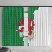 Montgomeryshire Wales Window Curtain Map and Emblem Celtic Style - Wonder Print Shop