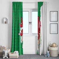 Montgomeryshire Wales Window Curtain Map and Emblem Celtic Style - Wonder Print Shop