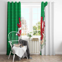 Montgomeryshire Wales Window Curtain Map and Emblem Celtic Style - Wonder Print Shop