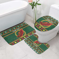 Personalized Montgomeryshire Wales Christmas Bathroom Set Celtic Red Wing Cymru Heritage - Wonder Print Shop