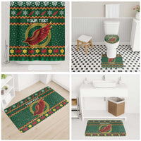 Personalized Montgomeryshire Wales Christmas Bathroom Set Celtic Red Wing Cymru Heritage - Wonder Print Shop