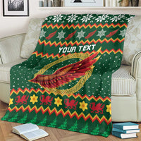 Personalized Montgomeryshire Wales Christmas Blanket Celtic Red Wing Cymru Heritage - Wonder Print Shop