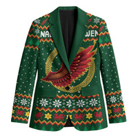 Personalized Montgomeryshire Wales Christmas Blazer Celtic Red Wing Cymru Heritage - Wonder Print Shop