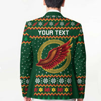 Personalized Montgomeryshire Wales Christmas Blazer Celtic Red Wing Cymru Heritage - Wonder Print Shop