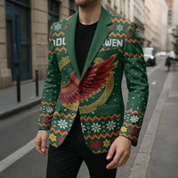 Personalized Montgomeryshire Wales Christmas Blazer Celtic Red Wing Cymru Heritage - Wonder Print Shop